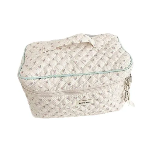 XZAN Большая емкость милый Ins цветочный портативный сумка для туалетных принадлежностей хранение коробка косметичка портативное хранение