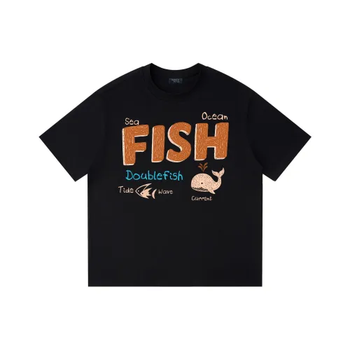 DOUBLEFISH Короткий рукав T-рубашки унисекс