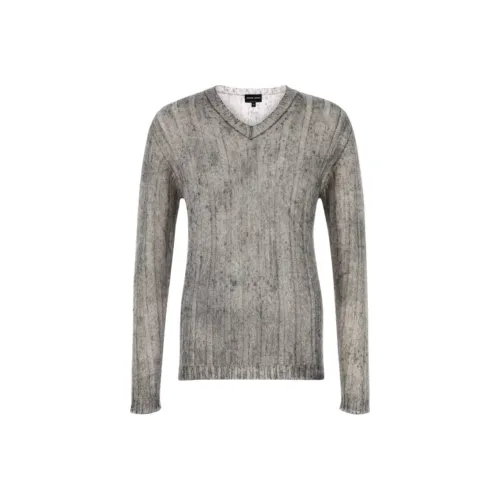 GIORGIO ARMANI Серый Мужской Трикотаж