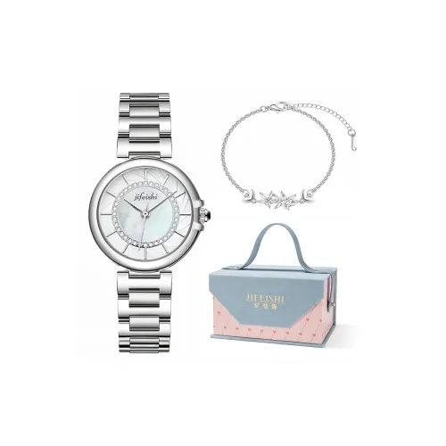 JIFEISHI Кварцевый механизм сплав ремешок женские часы жемчужная раковина цвет циферблат часов