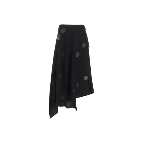 Yohji Yamamoto Черные Женские Повседневные Длинные Юбки