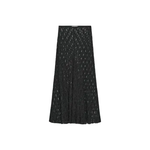 ZARA Черные Женские Повседневные Длинные Юбки