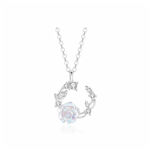 LINGSHIYUE Цветное стекло Ожерелье Женское