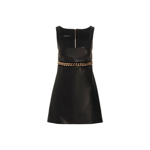 VERSACE Черные Женские Платья без Рукавов
