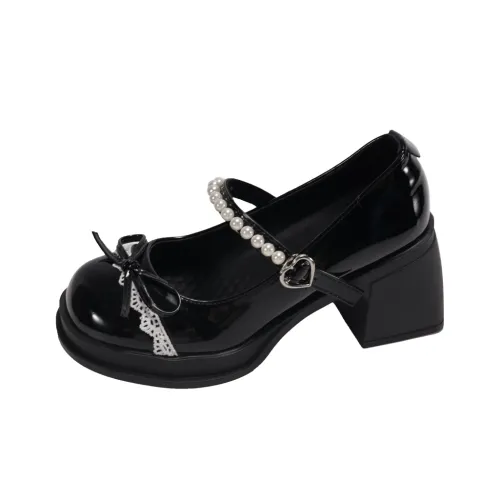 Take the Qin Грубый каблук Туфли Мэри Джейн Женские