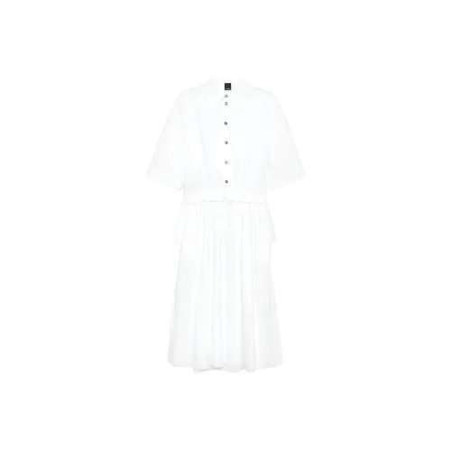 PINKO Белый Женские Короткие Платья с Рукавами