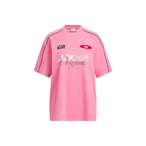 Adidas Originals SS25 Рукав с оборванным плечом T-рубашка Женская