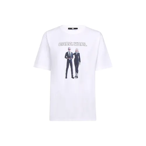 Karl Lagerfeld Стандартная футболка Женская Белая
