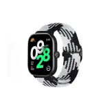 [Black White] Эластичный трикотажный нейлон, ремень с ползунком и застежкой