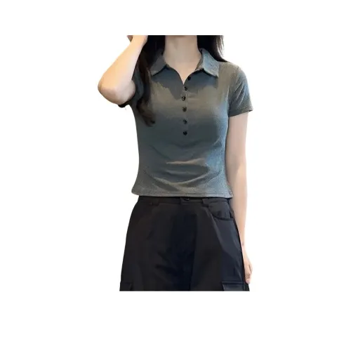 YICHEN Темно-серый Женские T-рубашки