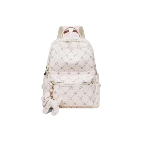 DOSRFINI Рюкзак из синтетической кожи женский розовый