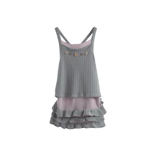 Udon House Без рукавов Платье Женское