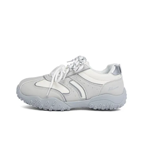 Warrior Устойчивый к истиранию Амортизация Покрытие Низкий Верх Повседневная Обувь Женская Бежево-Серый