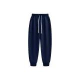 [Ребристая манжета] Темно-синий (Mb Рыбка Веселье Штаны с логотипом)