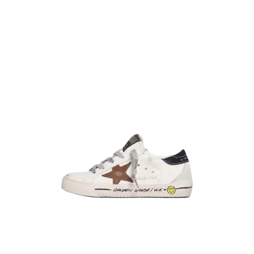 Golden Goose Супер Звезда Малыш Обувь Низкий Топ Белый Малыш