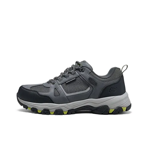 SKECHERS MENS USA Дышащая Поддержка Отскок Низкий Топ Уличная Обувь Мужская Серый Черный