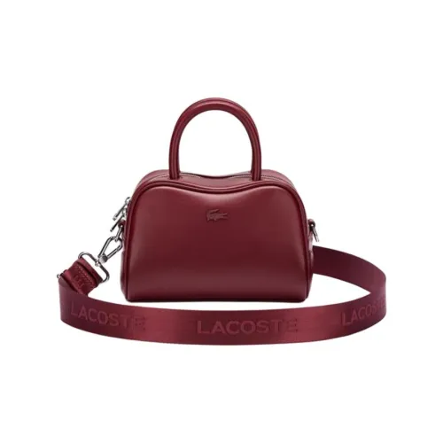 LACOSTE Сумка с одним плечевым ремнем средний размер женский бордовый