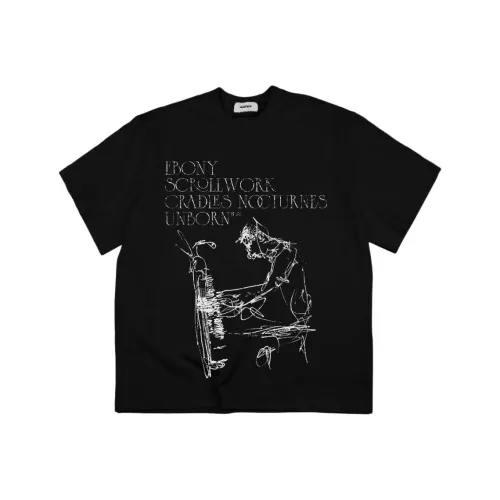 HRDW Черный Унисекс T-рубашки