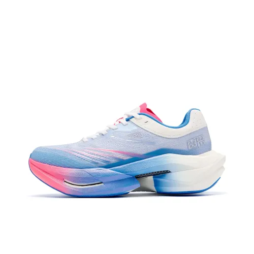 QIAODAN Thunder PLAID Беговые кроссовки Низкий Топ Джордан-белый/Ослепительно-розовый Мужской