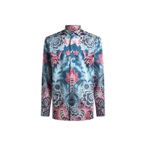 ETRO Светло-синие Мужские Рубашки