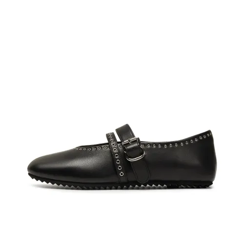 Joypeace Mary Jane Shoes Black Women's