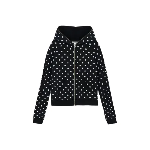 Jaded London MONO Черный Полка Дот Толстовка Мужская