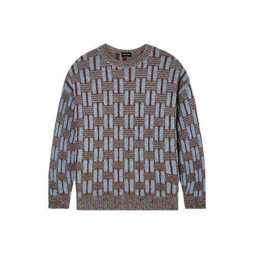 GIORGIO ARMANI Коричневый Мужской Кашемировый Свитер