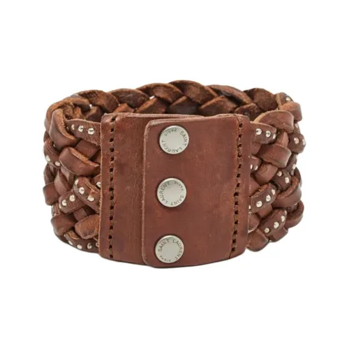 SAINT LAURENT Кожа Браслеты Женские Коричневый