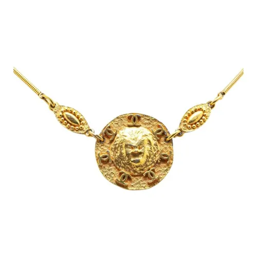 CHANEL Металлические ожерелья Унисекс Золото