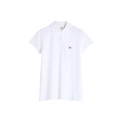 Поло Maison Kitsune Женское Белое