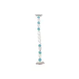 Светло-синий / Шелковый / Узор / Украшенный стразами / Ремень