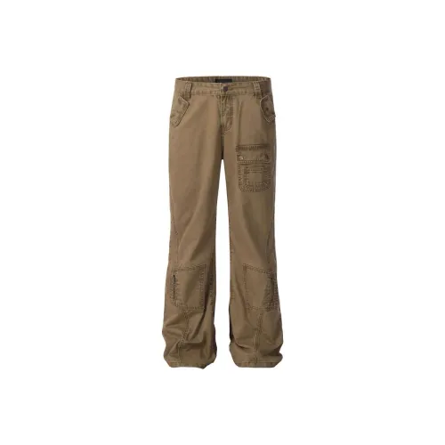 Micby Хаки Унисекс Джинсы