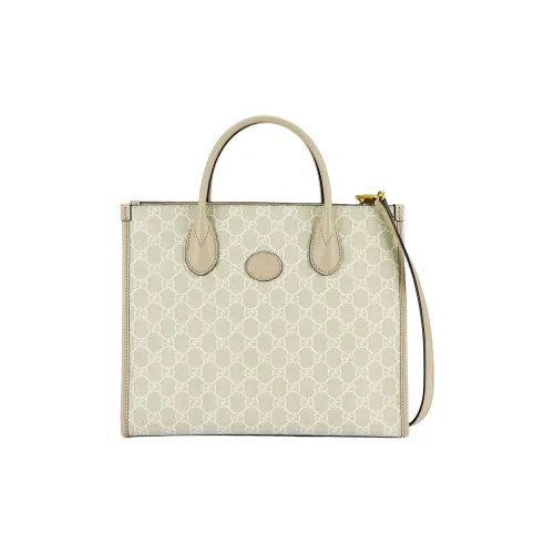 GUCCI GG Retro Series Холст и Кожа Тоут Сумка Сумка для покупок Сумка через плечо Сумка маленькая унисекс