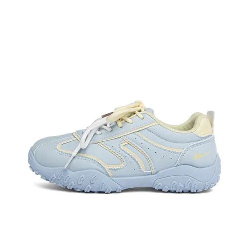 Warrior Аbrasion Resistant Покрытие Низкий Топ Повседневная Обувь Женская Синий Желтый