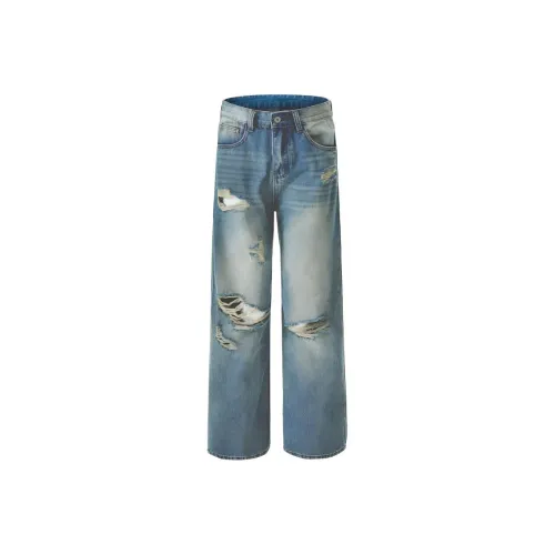 TESIXING Blue Unisex Jeans TESIXING Синий Унисекс Джинсы
