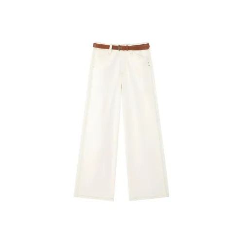 PEACEBIRD Denim Natural White Women's Jeans PEACEBIRD Деним Натуральный Белый Женские Джинсы