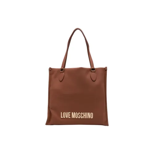 LOVE MOSCHINO Телячья кожа Тоут Сумка Сумка для покупок Сумка на плечо Женская Коричневая