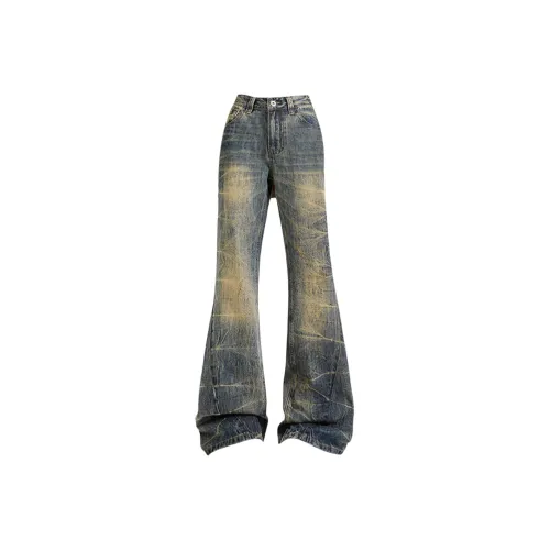 JOPPTI Blue Women's Jeans JOPPTI Синий Женские Джинсы