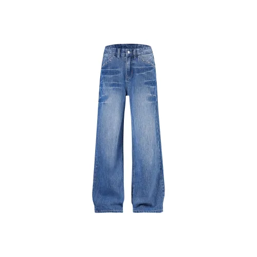 NFWYS Бамбук Синий Школьный возраст Джинсы