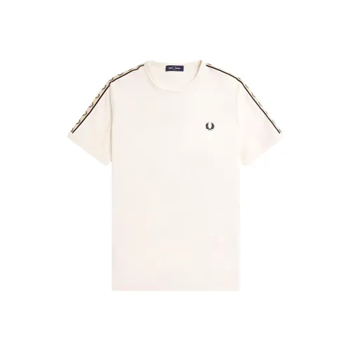 FRED PERRY Бежевые Мужские T-рубашки