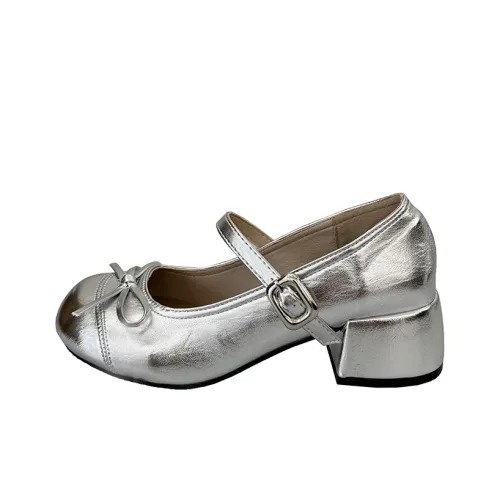 Aimilian Квадратный каблук Mary Jane Женские туфли