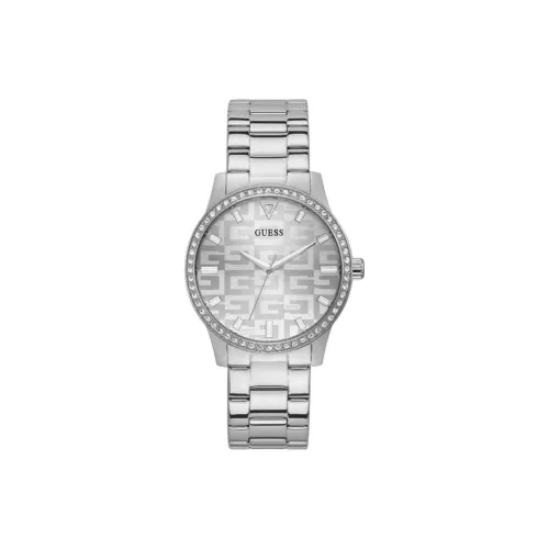 GUESS Women's Watch Кварцевый механизм ремешок из нержавеющей стали 40 мм серебристый циферблат
