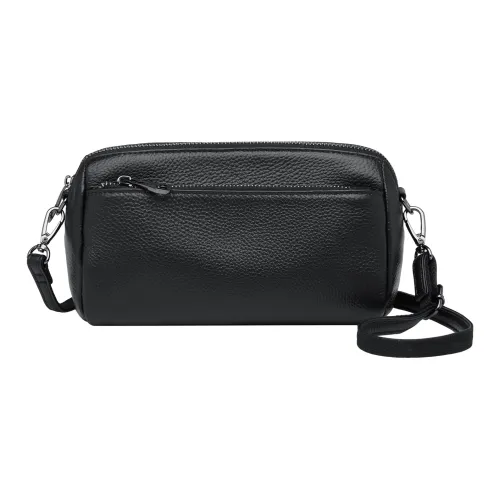 ZOOLER Сумка через плечо из коровьей кожи практичная женская черная