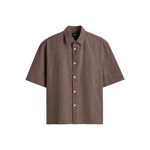 H&M Коричневые Мужские Рубашки