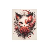 Сделай сам Розовый Количество Масло Картины [Лиса]