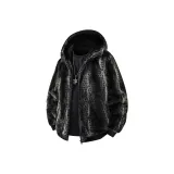 Чёрный с леопардовым принтом