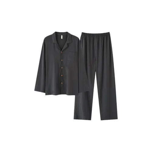 OEING Каменный Серый Мужской Пижамный Комплект