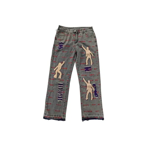 GDRG Синий Унисекс Джинсы