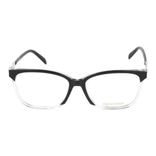 EMILIO PUCCI Ацетат Квадратные Оправы для Очков Женские Черные