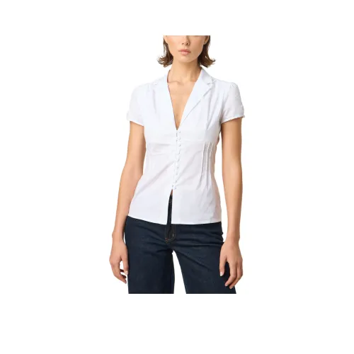 GLASSONS Рубашка с короткими рукавами пуговица вверх женская